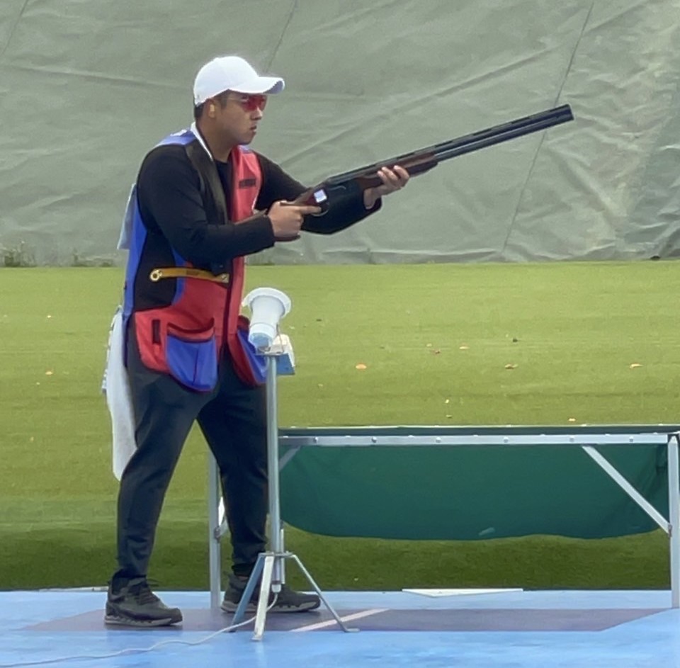 李孟遠在資格賽射出124分順利晉級決賽。(中華奧會提供)