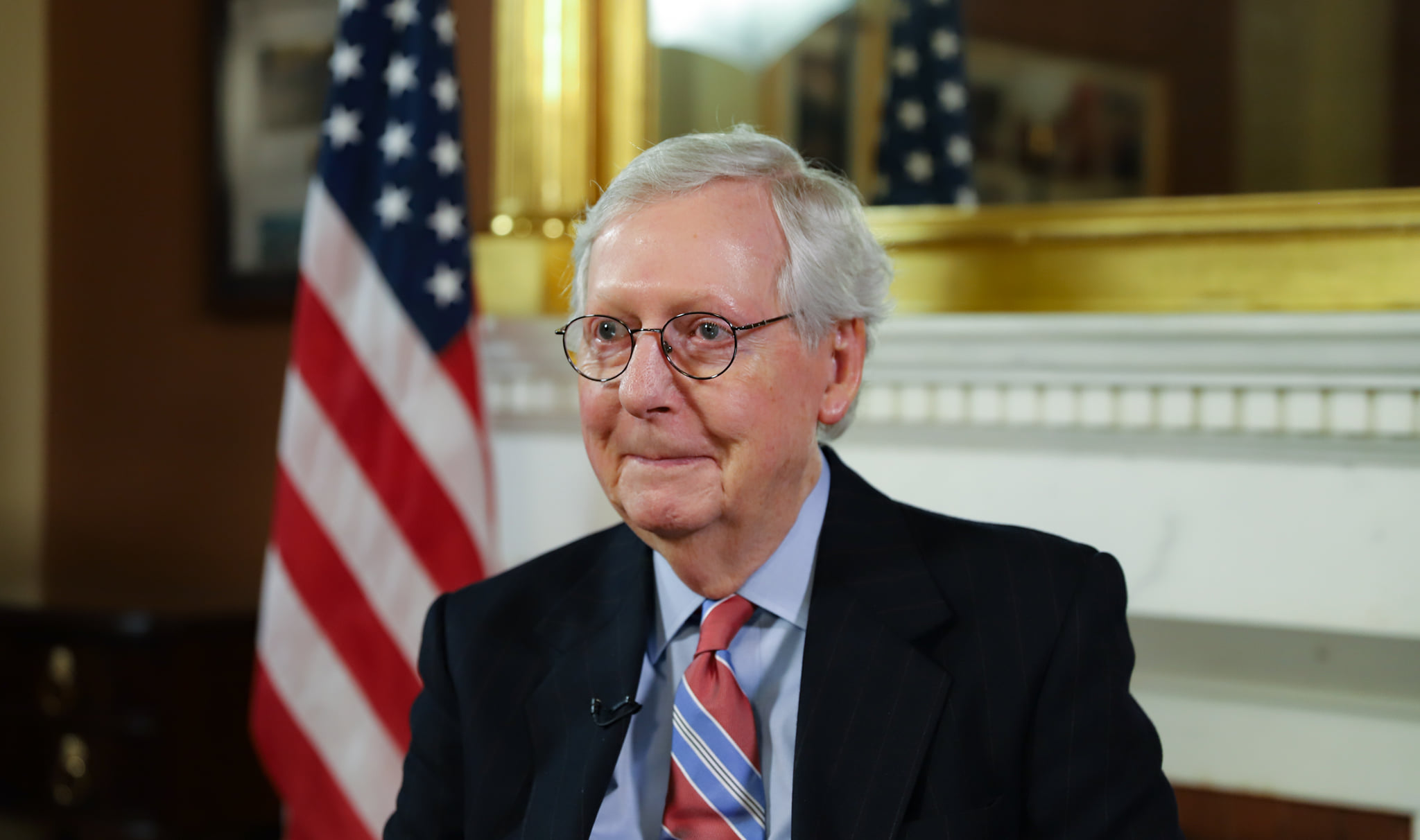 現任美國參議院少數黨領袖麥康諾宣布請辭。（翻攝自Senator Mitch McConnell臉書）