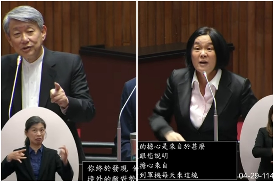 行政院長卓榮泰與經濟部長郭智輝今（29日）赴立法院施政報告質詢，立委陳玉珍針對離島供水供電的問題提出問題。（翻攝自國會頻道YT）