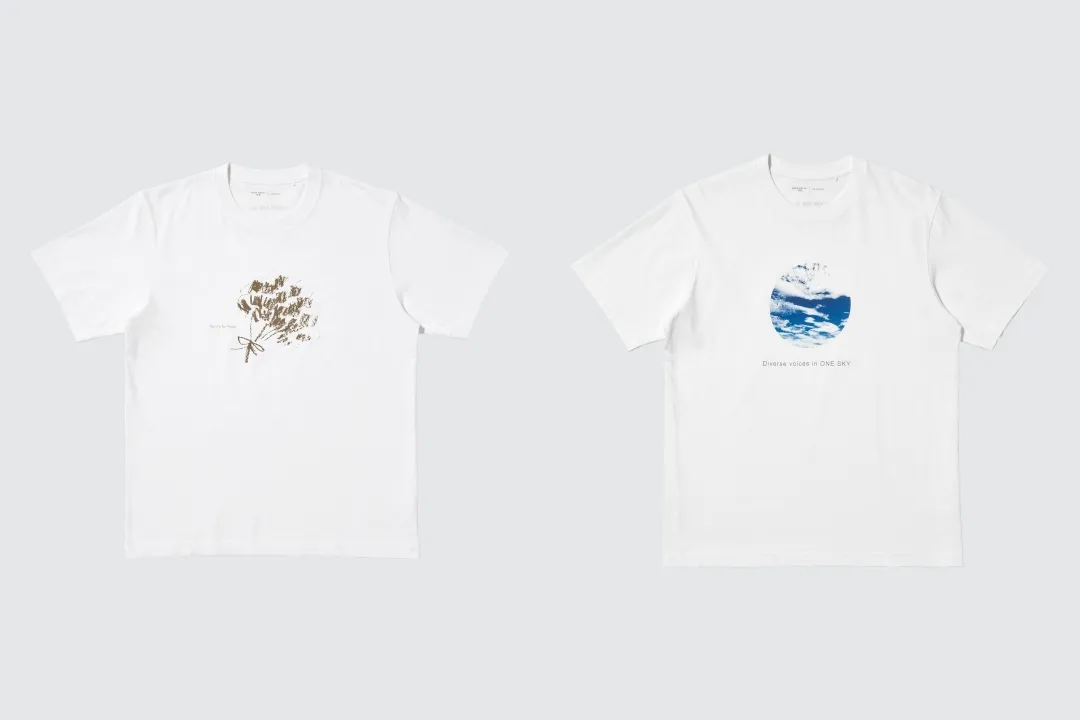 UNIQLO的「PEACE FOR ALL」慈善T恤計畫邀得日本知名建築師隈研吾與藤本壯介攜手。（UNIQLO提供）