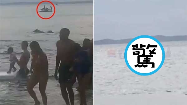 「水上摩托車震」真的來！情侶騎乘姿太到位，海邊鄉民看到嗨。（翻自portalnorte.com.br）
