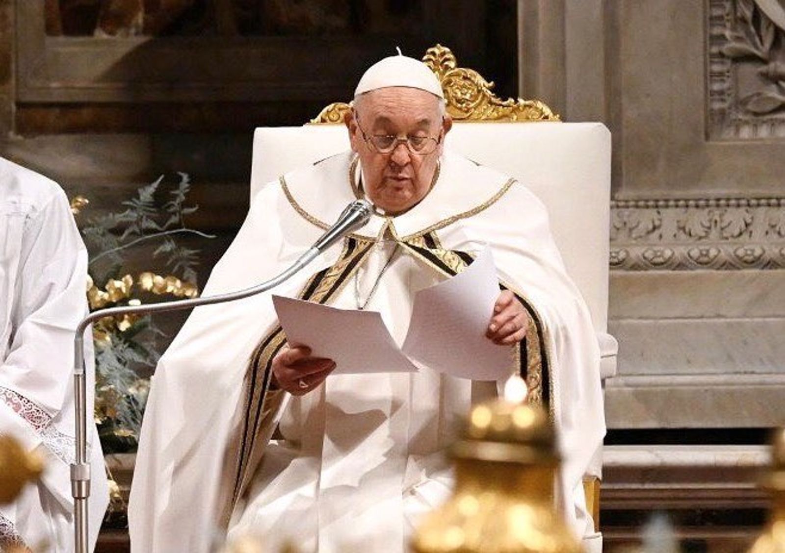 教宗方濟各於去年12月25日主禮耶誕節子夜彌撒。（圖／翻攝Pope Francis IG）