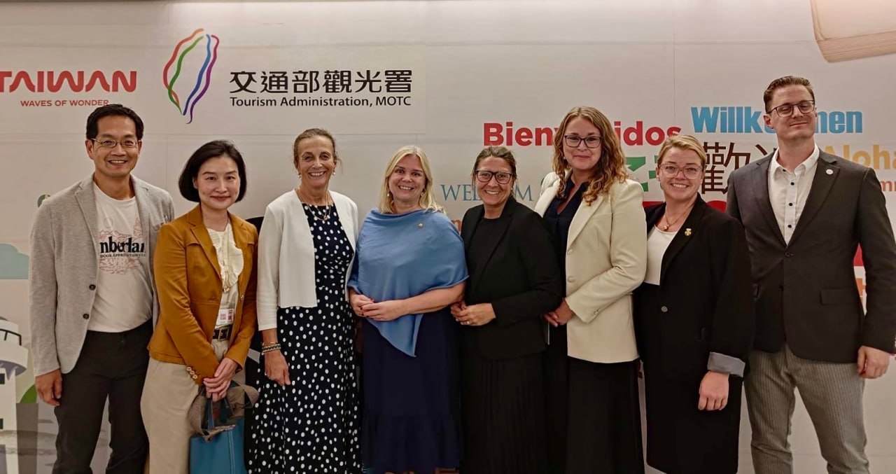 瑞典國會近年最大規模訪問團訪台。 （取自外交部官網）