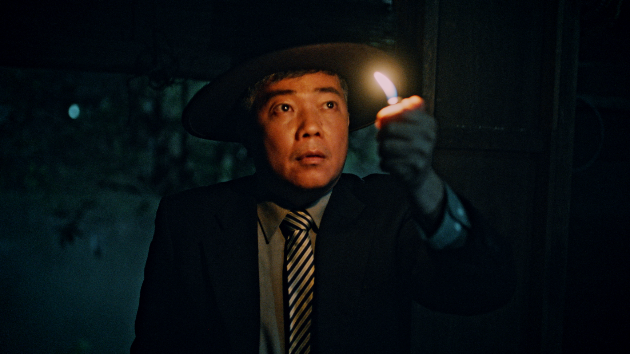 阮黎璜在電影《開棺》有一段精彩獨角戲,他承認自己膽子超小,萬一真的遇到這種情況會被嚇死。(車庫娛樂提供)