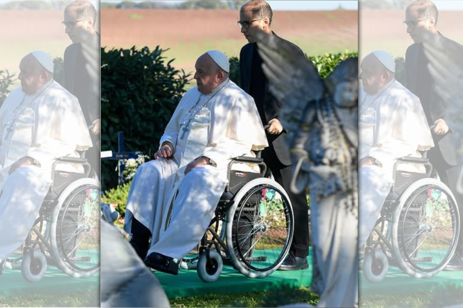 教宗方濟各已確診為雙側肺炎。（翻攝Pope Francis Instagram）