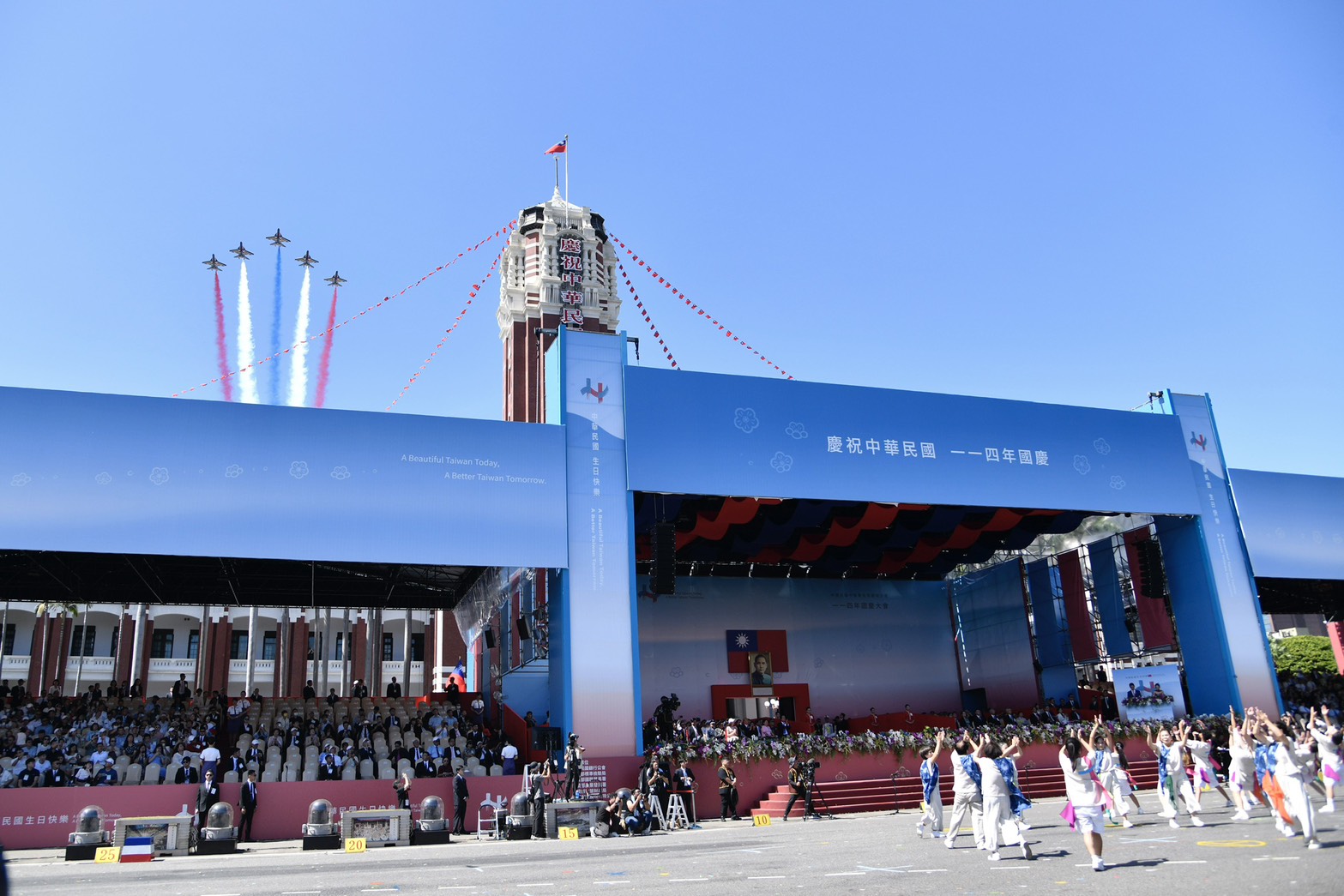 今（10日）為雙十國慶。（鏡報李智為攝）