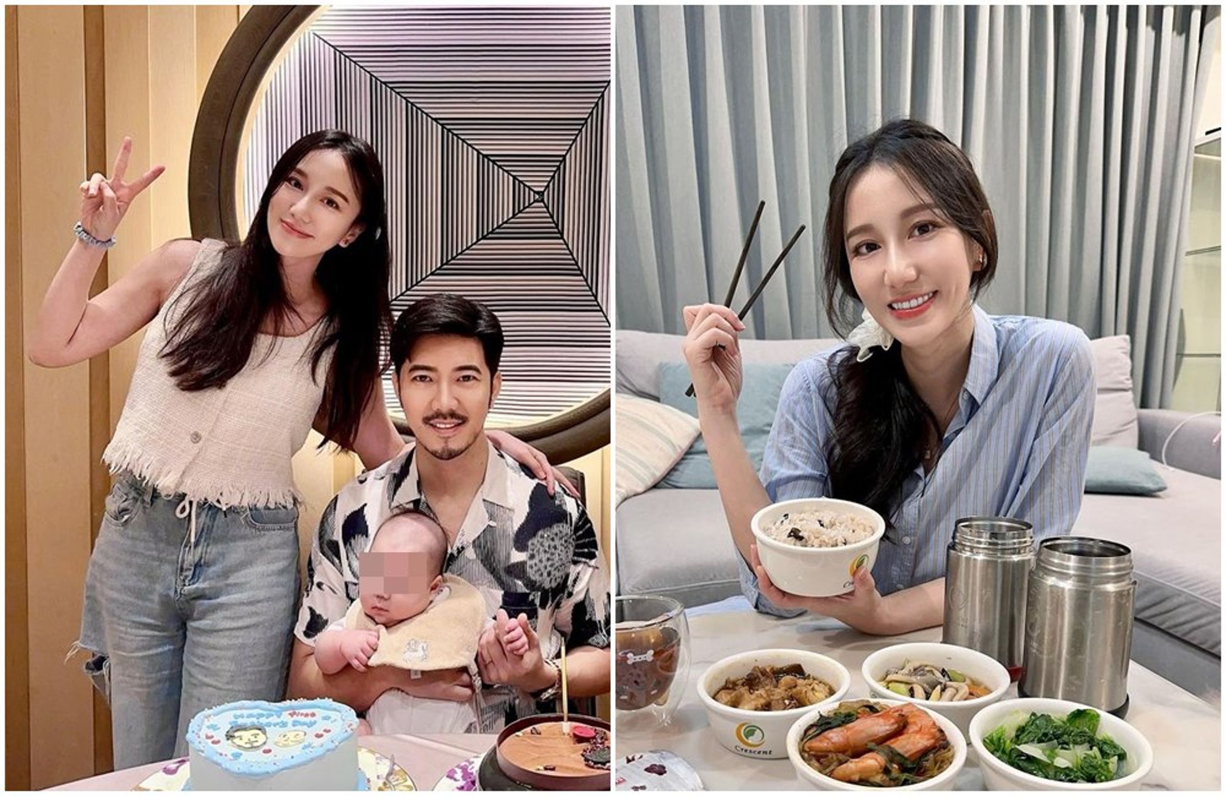 Apple與牙醫老公育有1子。(翻攝Apple IG)