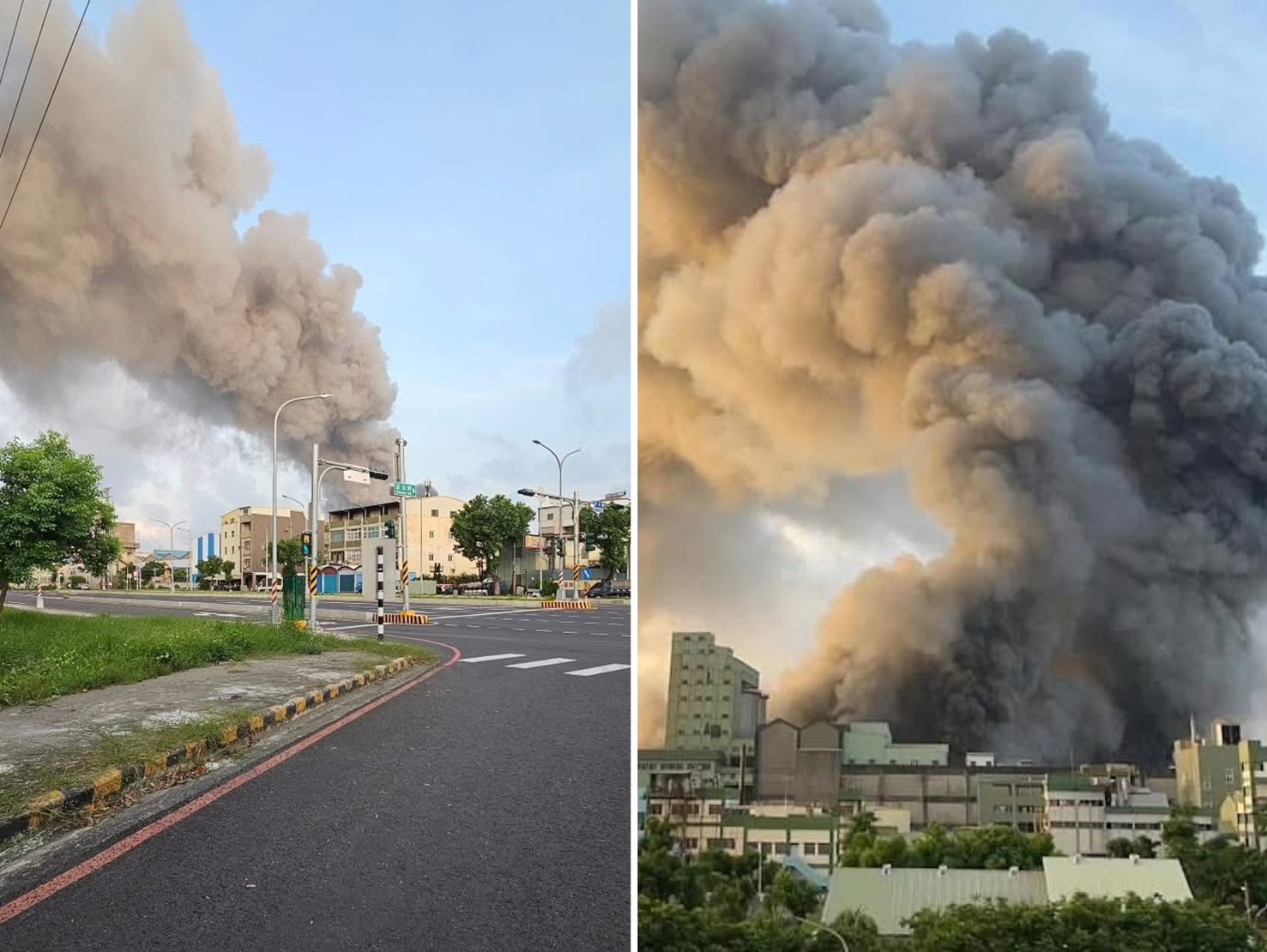 高雄「三元能源科技」工廠大火15傷送醫。（翻攝爆料公社臉書）