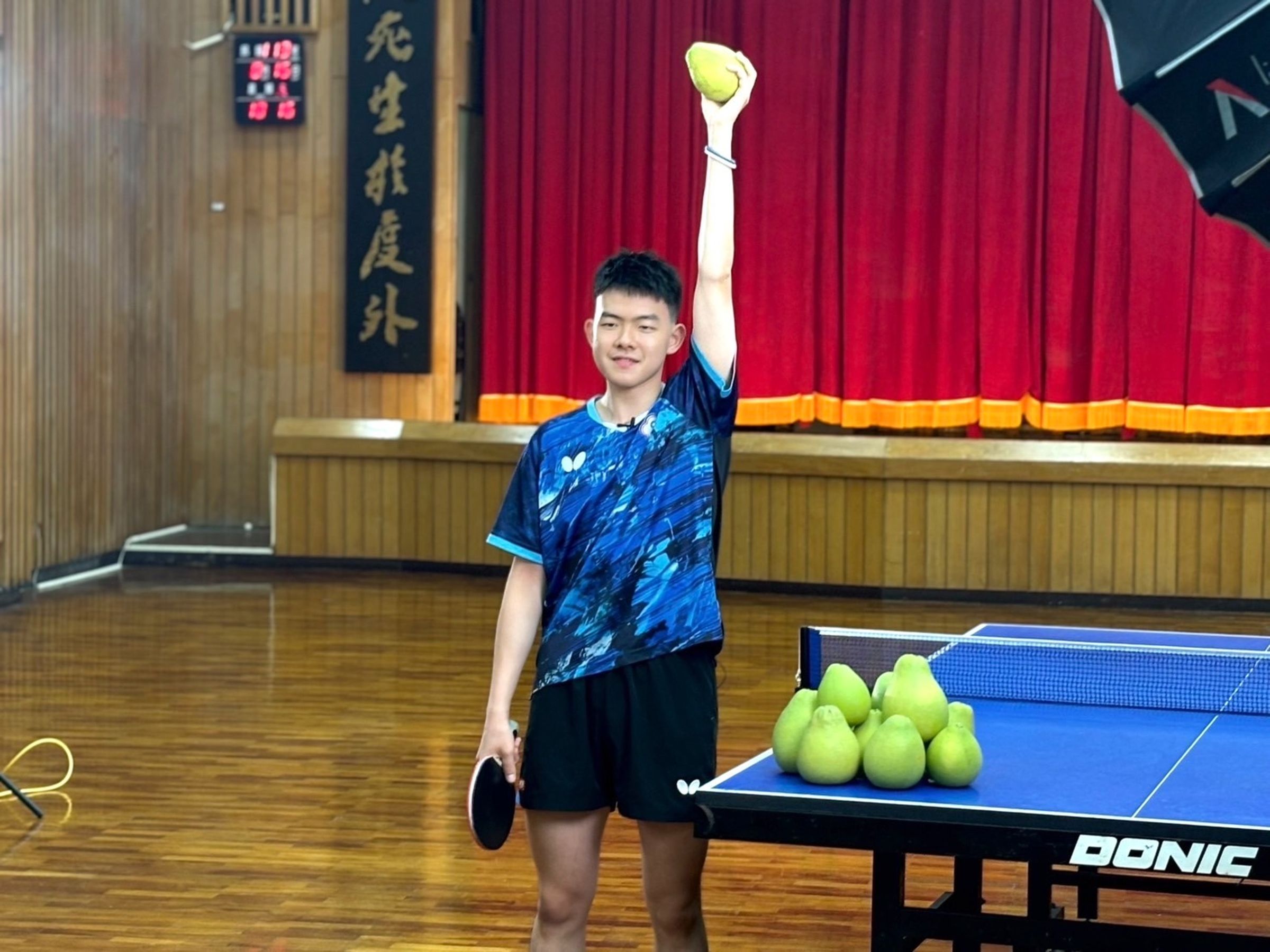「柚子同學」高承睿代言台灣柚。(農業部提供)