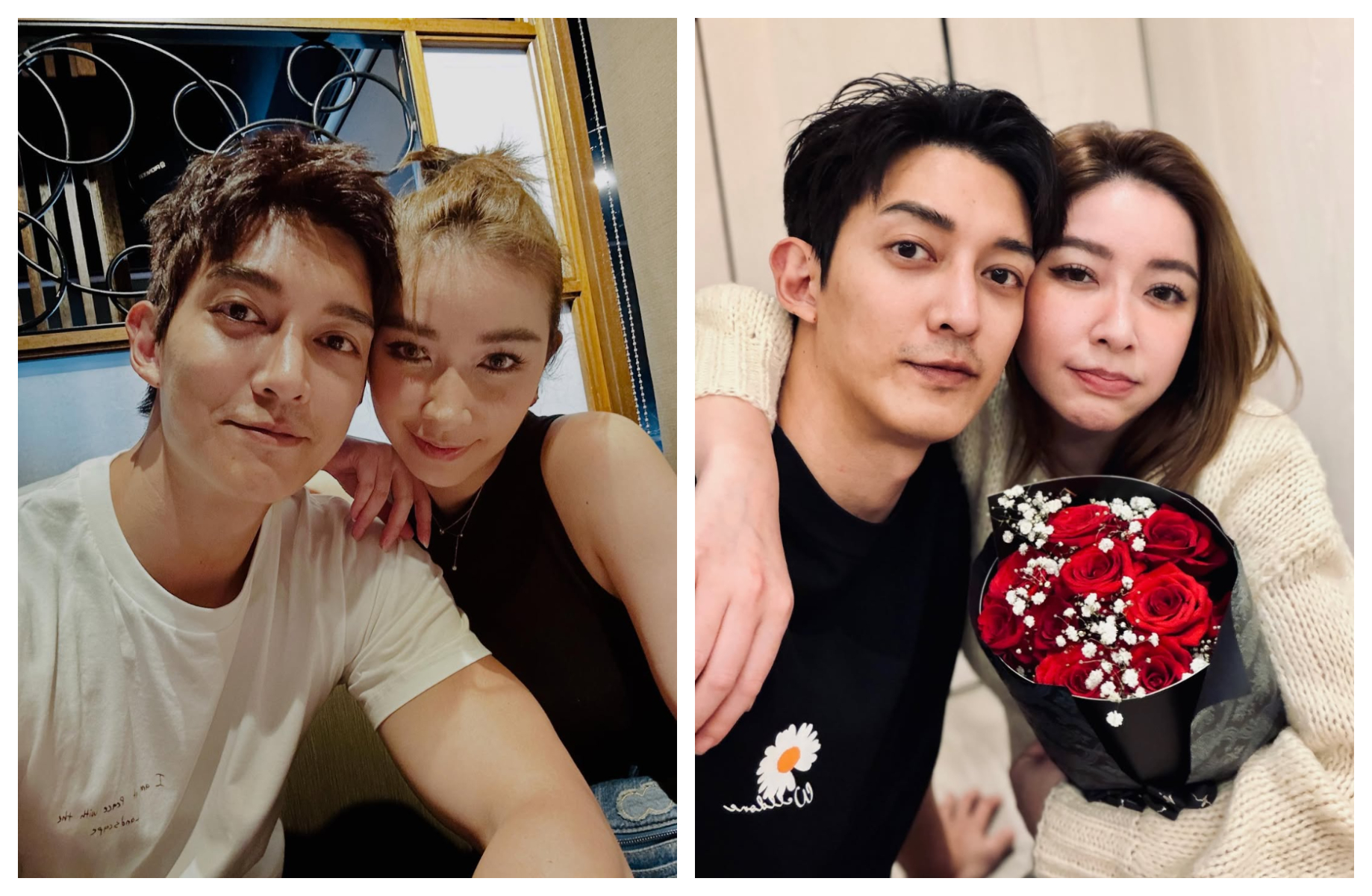 許維恩罹患乳癌，接受雙乳切除及重建手術，丈夫王家梁一路相伴。（翻攝許維恩、王家梁IG）