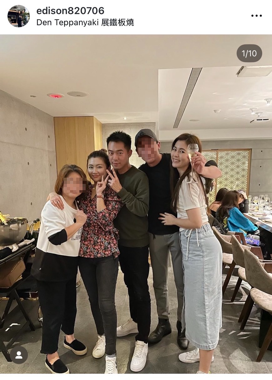 Selina、任容萱姊妹出現在游翔閔版面。（翻攝edison820706 IG）