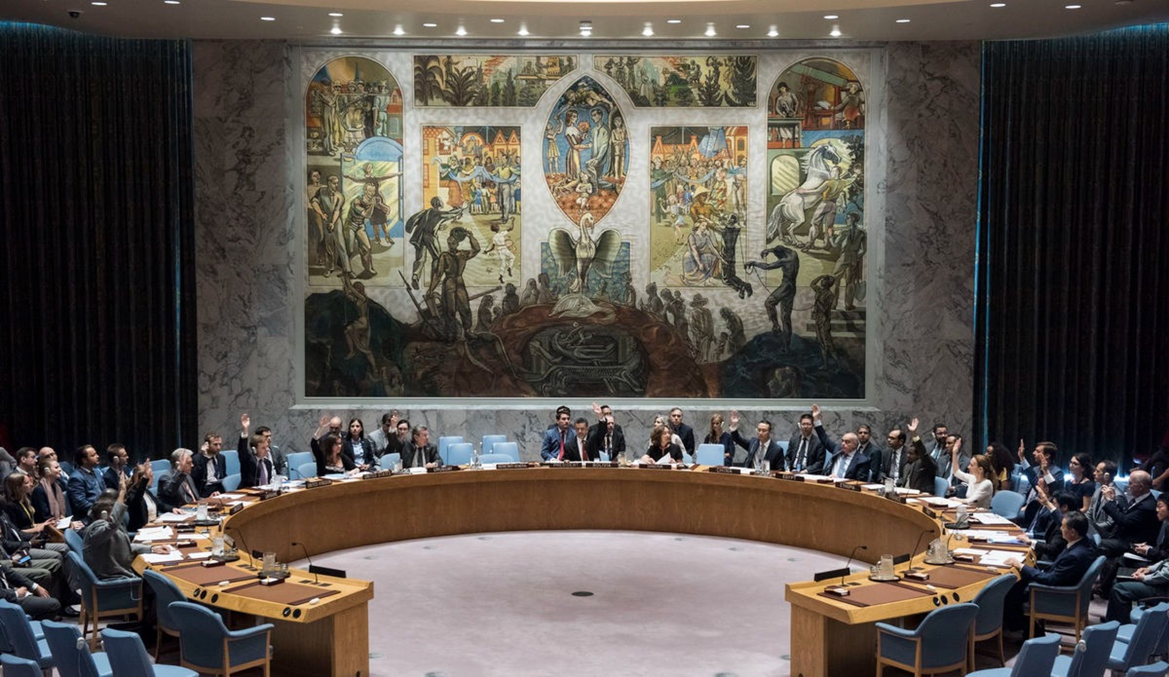 聯合國安理會將於當地時間15日下午召開緊急會議,討論日益嚴峻的伊朗境內動盪。示意圖(翻攝自聯合國官網)