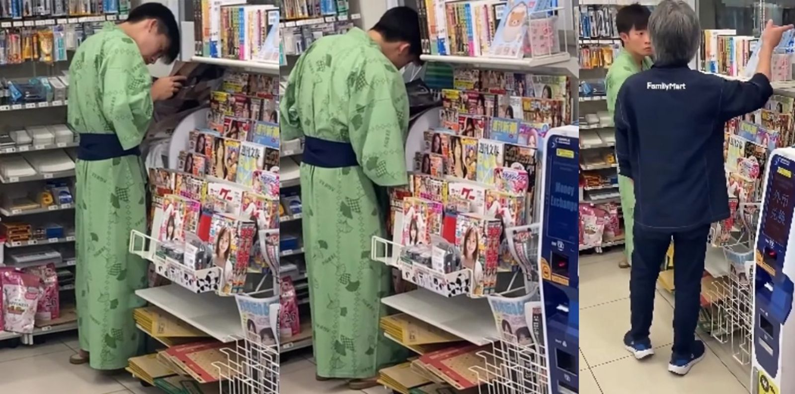 有片/年輕男客全家超商看成人雜誌「手伸下體狂抖」 畫面曝光!店員怒轟:滾出去