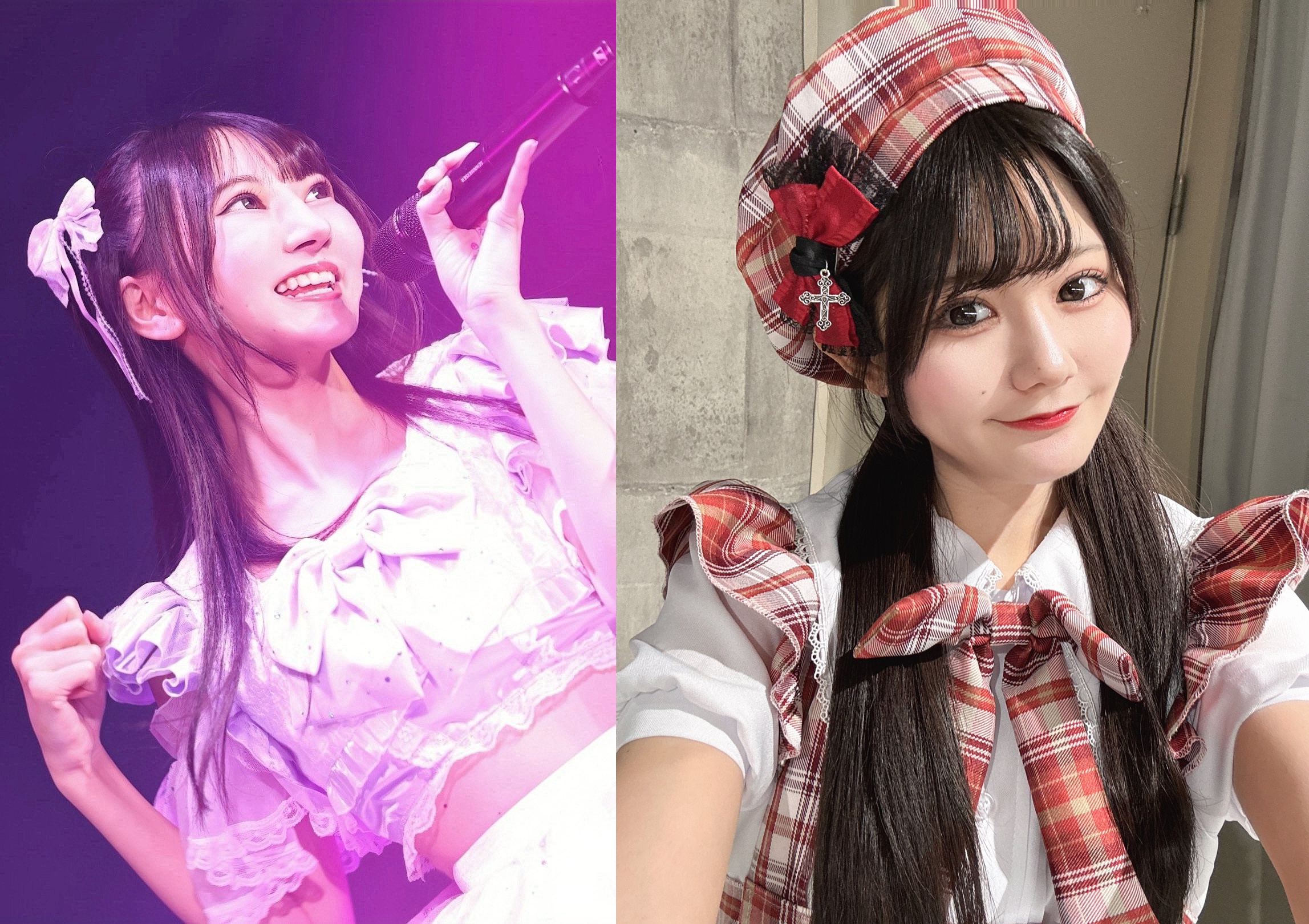 日本女團成員Rikacha在舞台上賣力表演，導致內衣大走位，曬照自嘲「爸媽都要哭了」。（翻攝自X@ol_rikacha）
