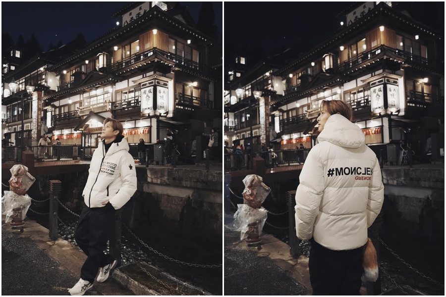 王子到臉書社團「P圖公社」發文，希望網路大神幫忙把他到日本旅遊的照片P圖下雪。（翻攝自王子 邱勝翊臉書）