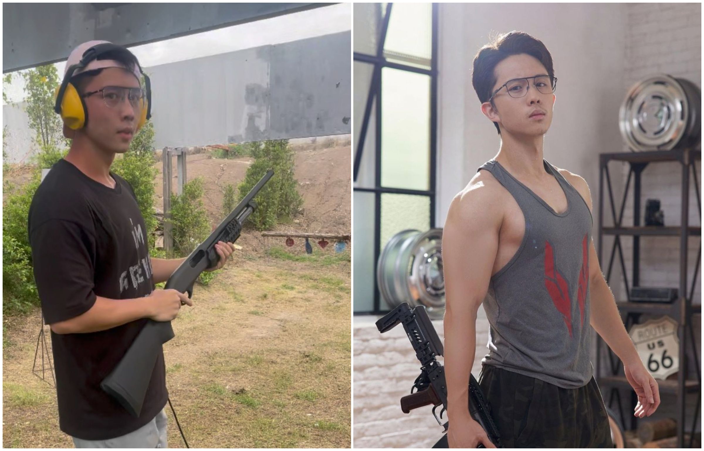 孫安佐是射擊運動愛好者。(翻攝孫安佐IG)
