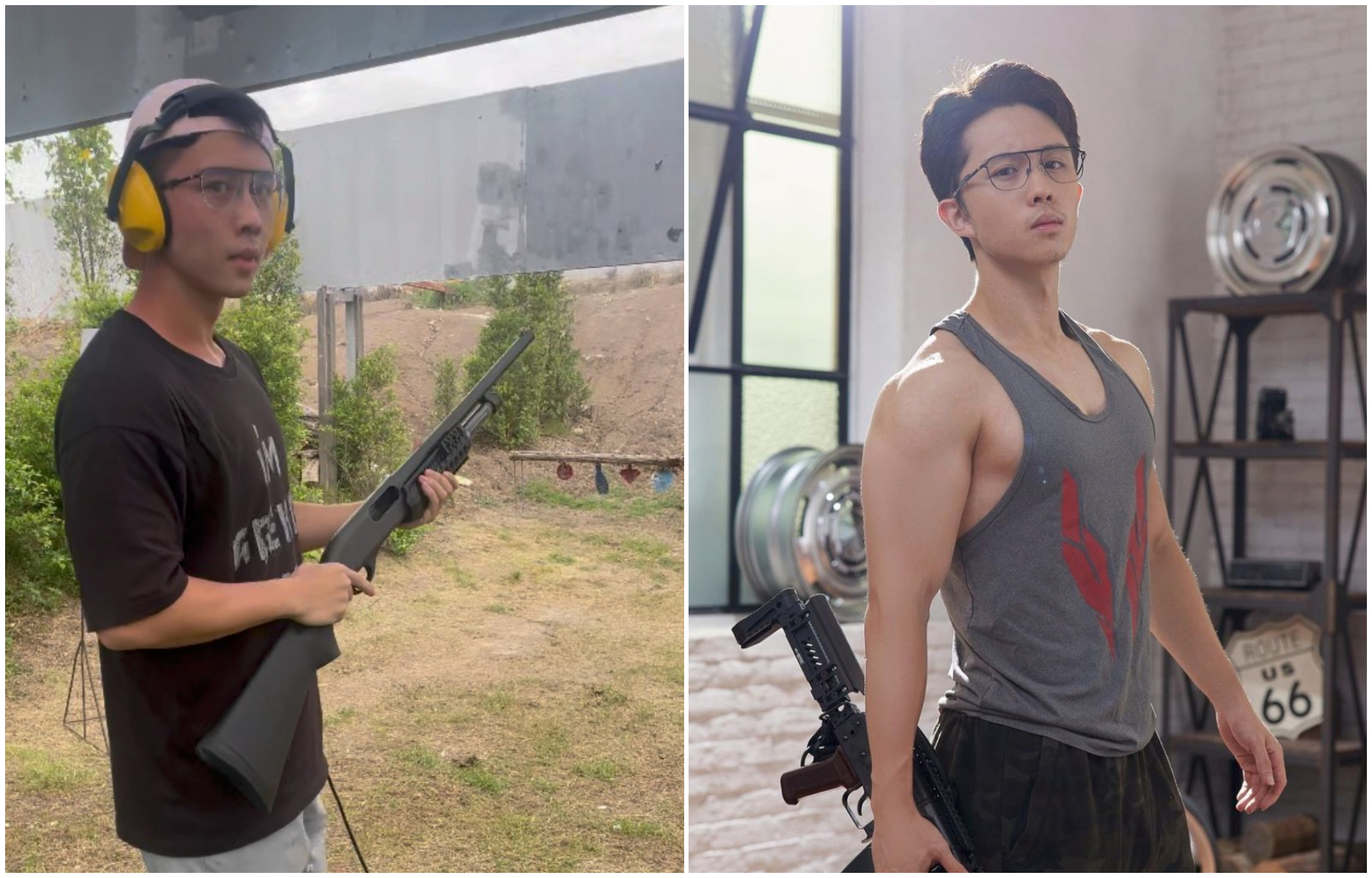 孫安佐是射擊運動愛好者。（翻攝孫安佐IG）