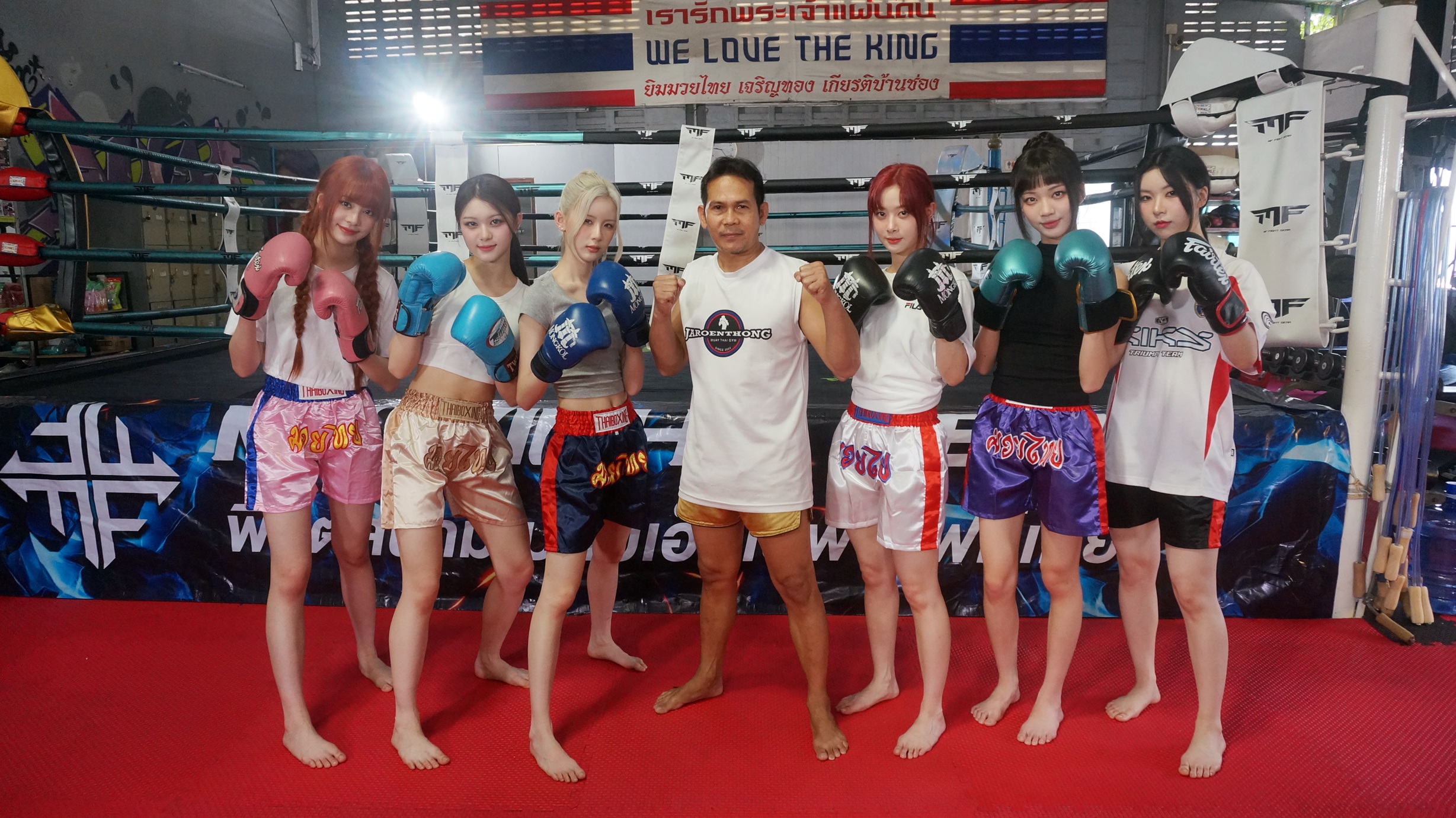 GENBLUE幻藍小熊在泰國學習泰泉，被稱讚拳腳有力。（天空娛樂提供）