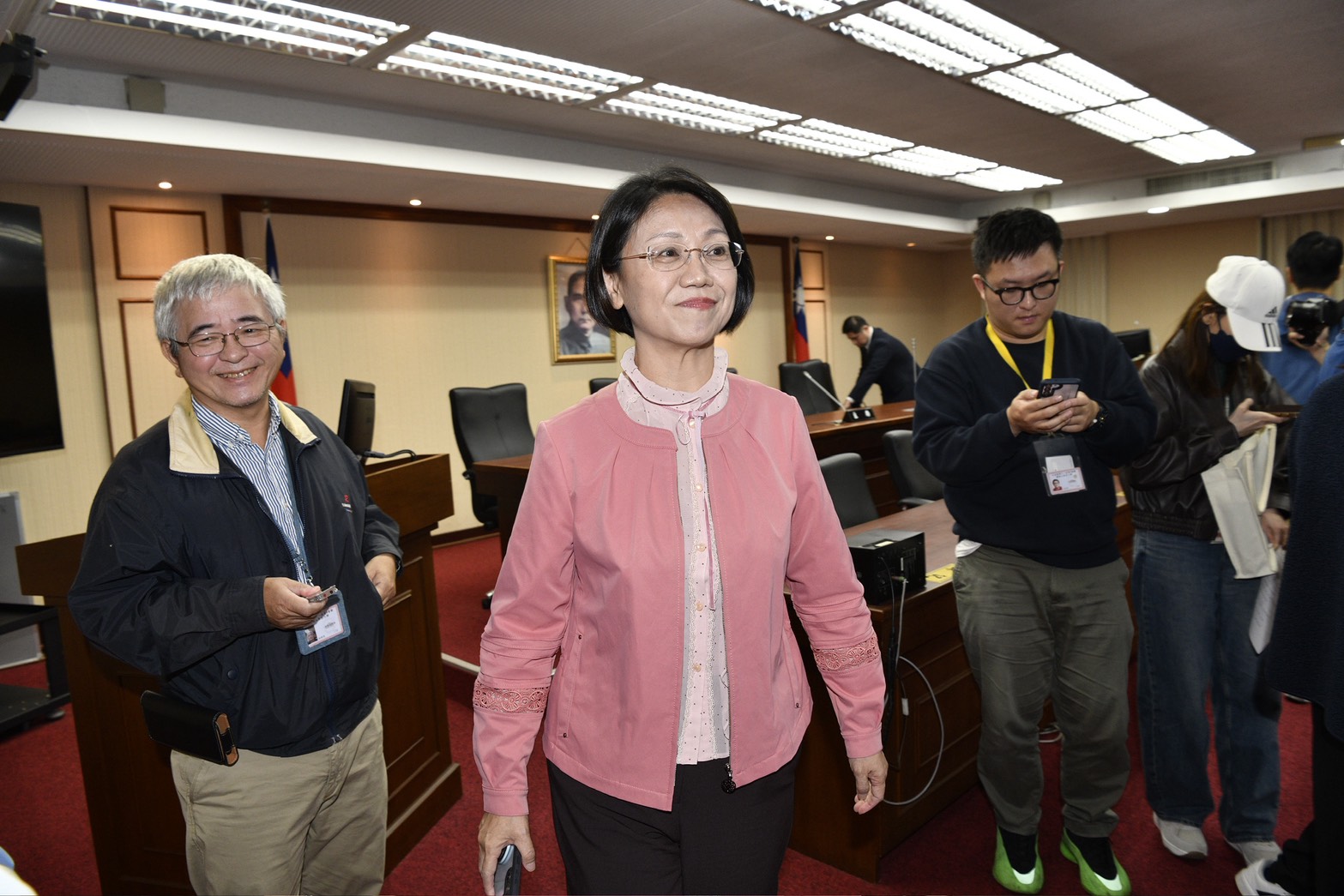 翁曉玲提案修法降低罷免總統門檻。(鏡報李智為)