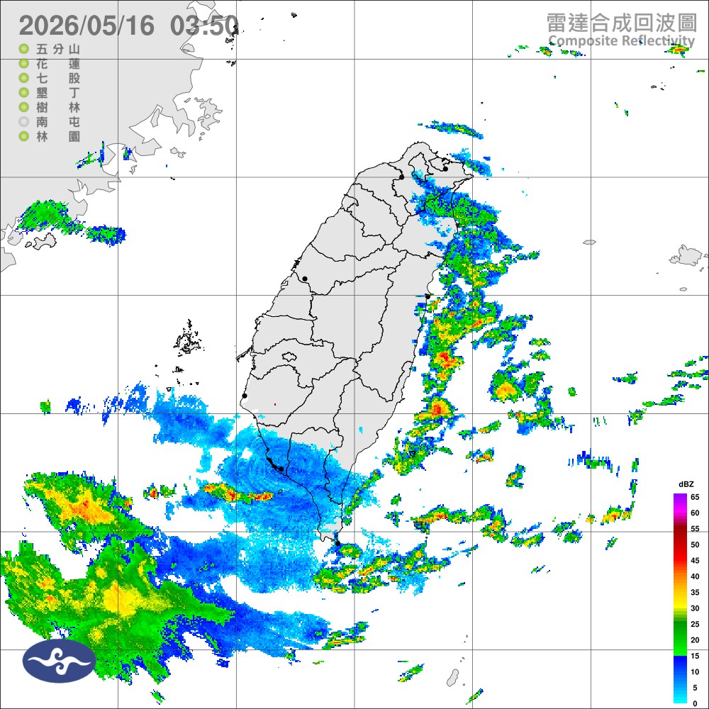 氣象署針對宜花東發布大雨特報,慎防局部大雨發生。(翻攝氣象署臉書)