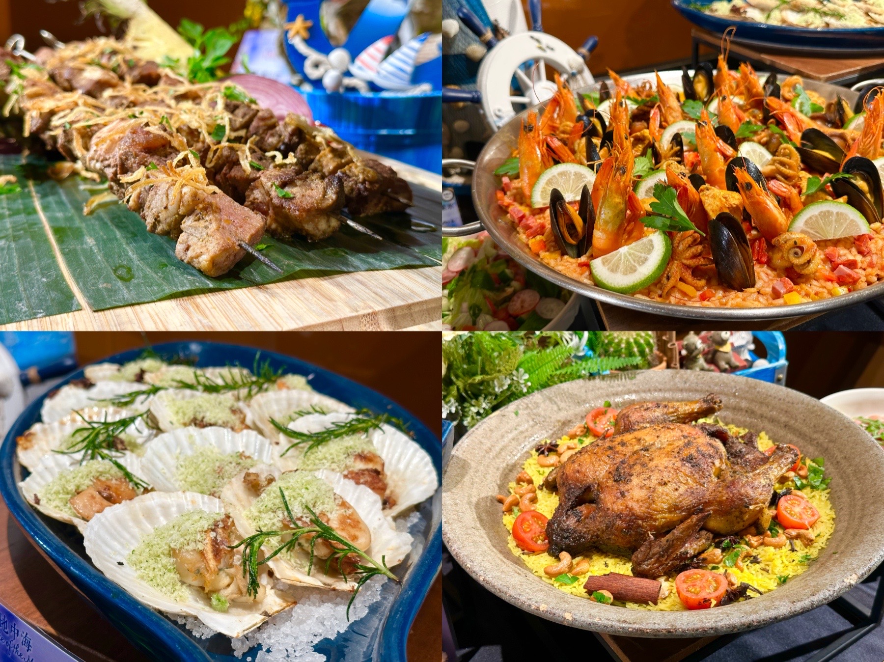 台北遠東香格里拉的自助餐廳「遠東CAFÉ」，推出超過30道地中海料理，滿足吃到飽控。