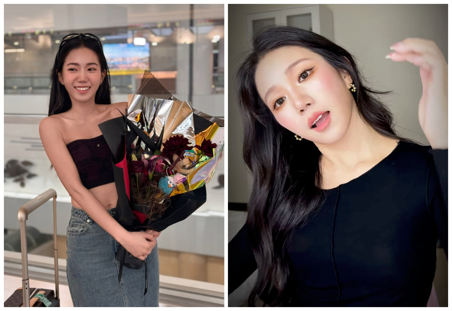 網路上流傳一段影片，家寧到飲料店買「張家檸檬綠茶」。（翻攝自家寧IG）