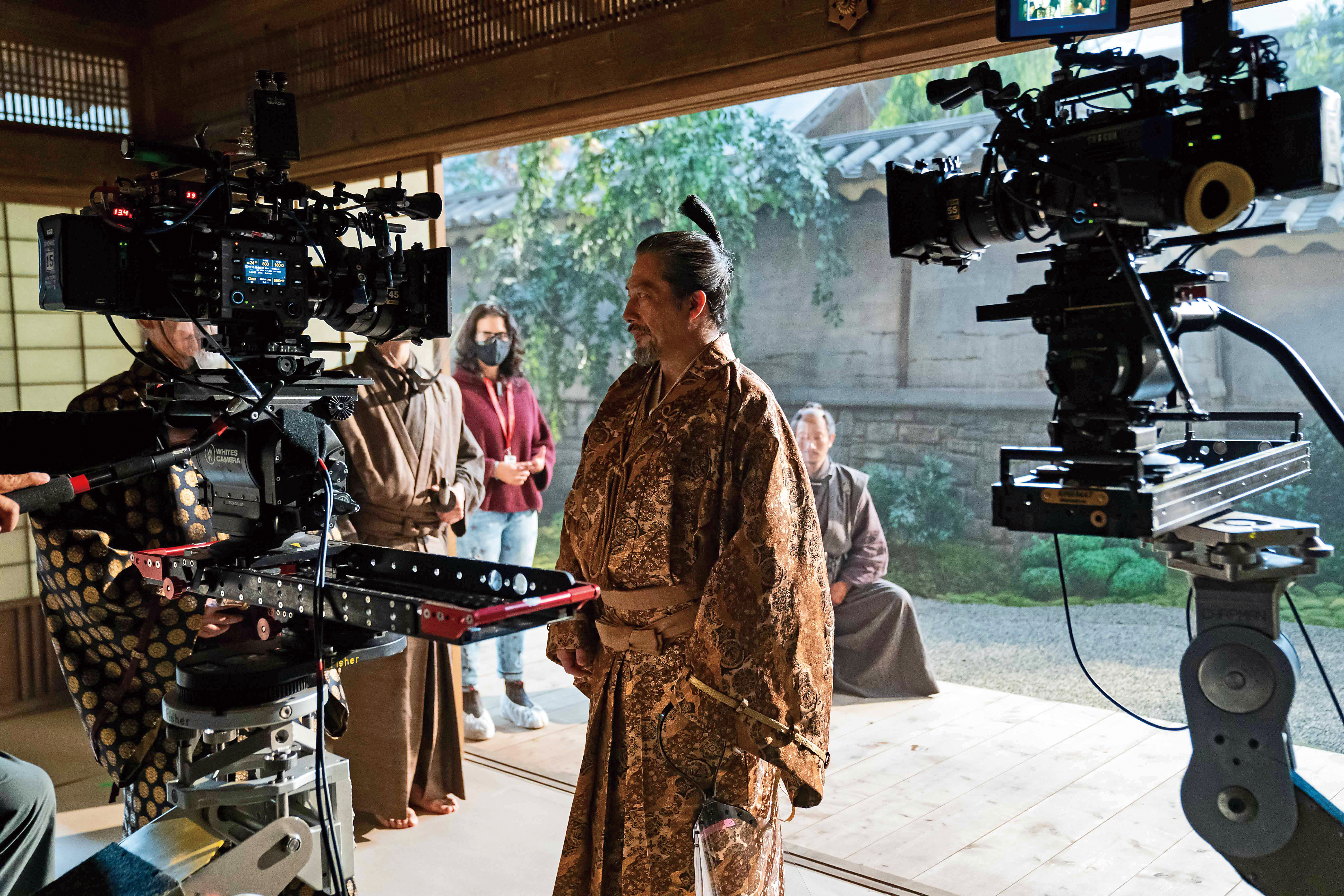 真田廣之擁有豐富的時代劇演出經驗，大方將自己所學傳授給《幕府將軍》團隊。（Disney+提供）