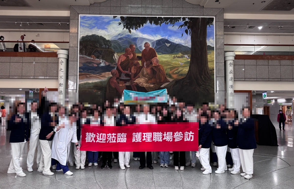 大林慈濟醫院中的壁畫被爆出盜圖爭議，院方今回應說明處理方式。（翻攝自大林慈濟醫院臉書）