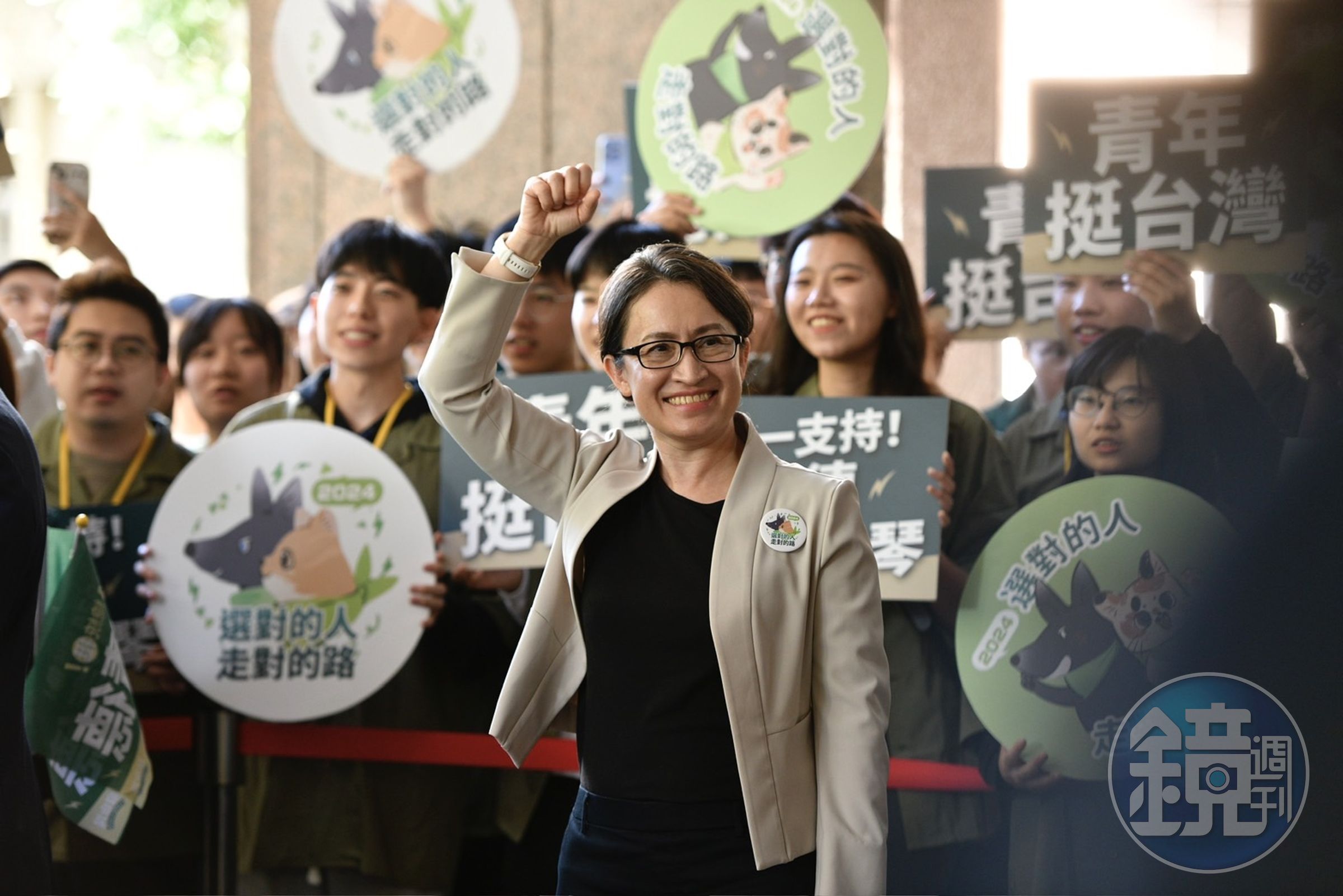 蕭美琴（圖）正式與賴清德搭檔參選正副總統，黃智賢示警藍營：「蕭美琴是一個可怕的對手。」