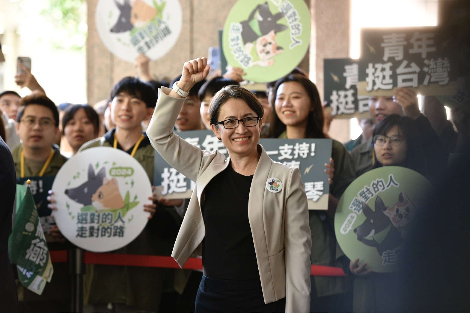 蕭美琴（圖）正式與賴清德搭檔參選正副總統，黃智賢示警藍營：「蕭美琴是一個可怕的對手。」