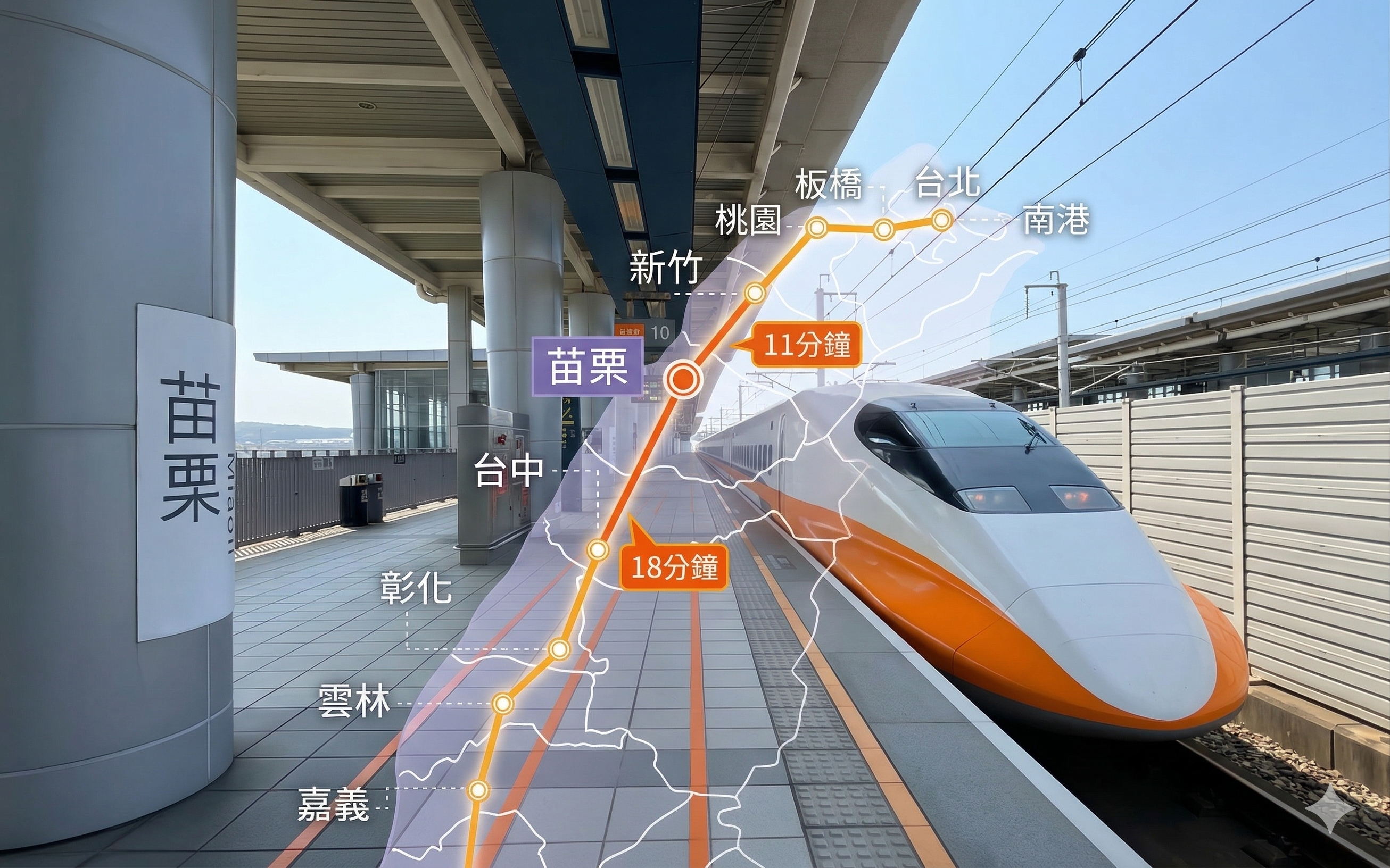 位於新竹與台中之間的竹苗高鐵新特區，在兩大高房價城市夾擠下，逐漸成為跨城市居住的新選擇。