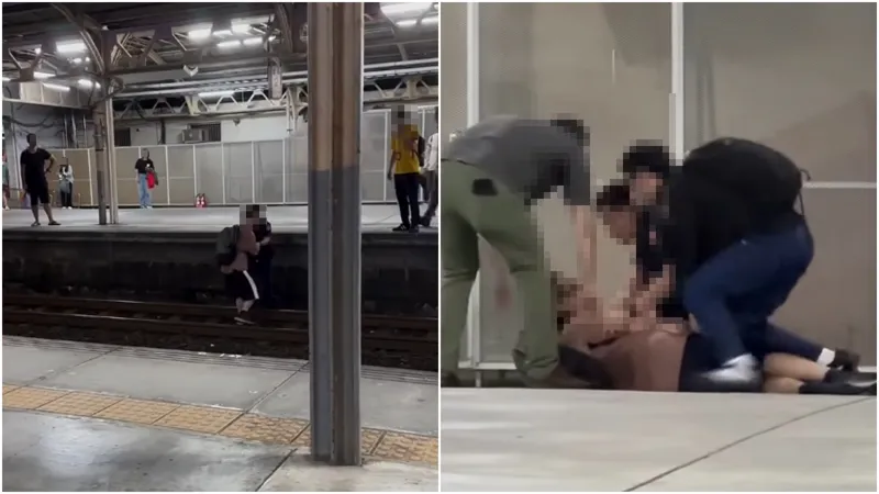 跟媽媽起爭執！男大生台南車站月台跳軌　列車「臨停等他」誤點