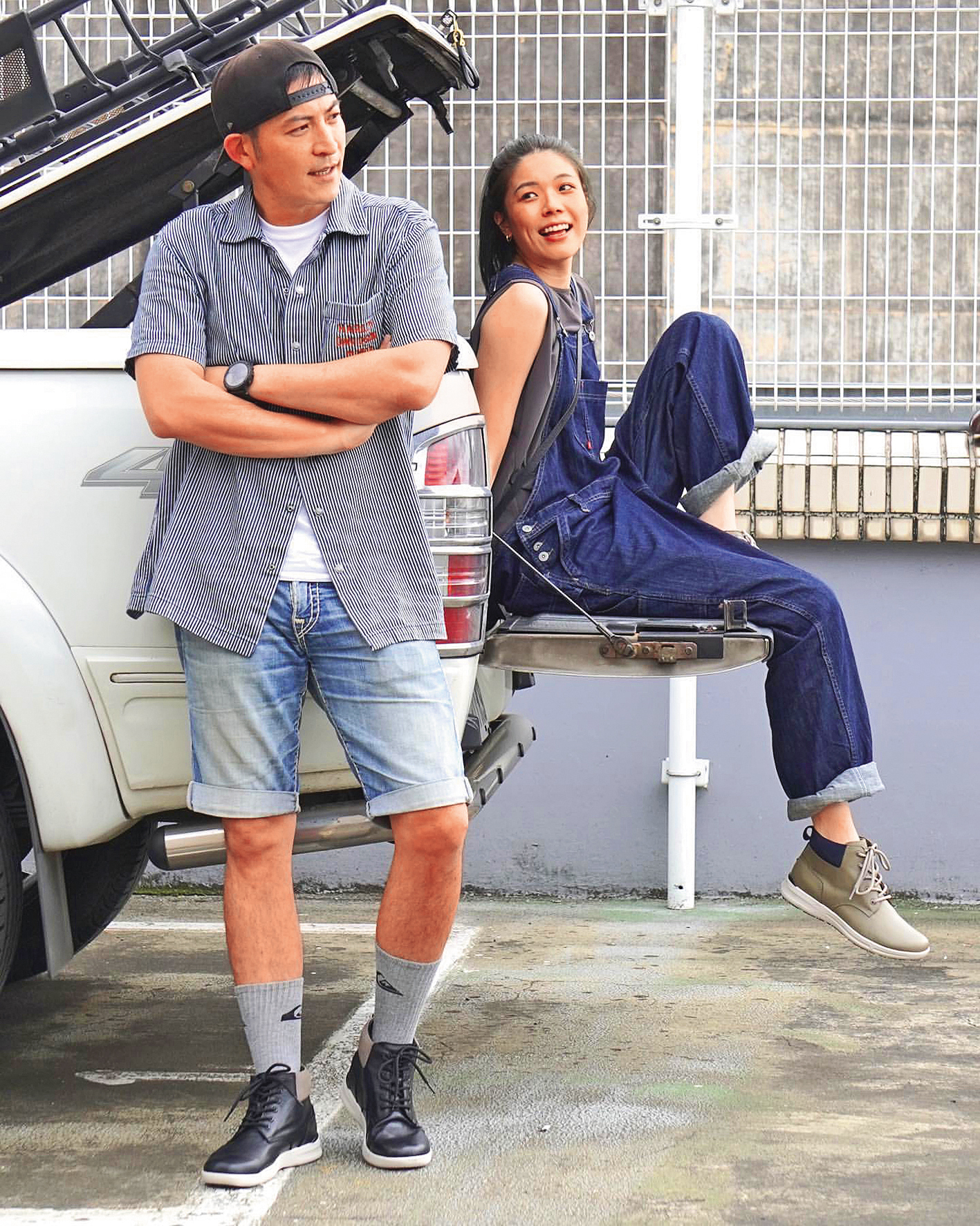 趙駿亞（左）在吳婉君之前，曾有個主播女友秦于婷（右）；吳婉君很介意被說是兩人之間的「小三」，多次憤怒澄清。（翻攝自趙駿亞IG）