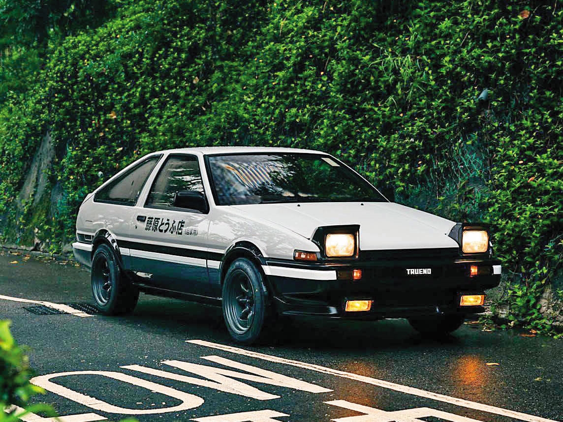 高易誼特地復刻日本漫畫《頭文字D》中，主角藤原拓海駕駛的TOYOTA AE86。（尚騰汽車提供）