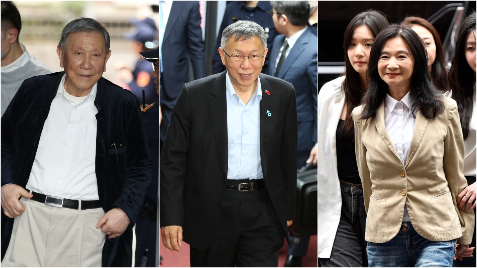 柯文哲維持7千萬交保，沈慶京、應曉薇加保3千萬。（鏡報姜永年）