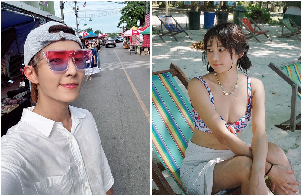 炎亞綸（左圖）發1表情符號暗酸愛莉莎莎（右圖）。（翻攝炎亞綸IG／愛莉莎莎IG）