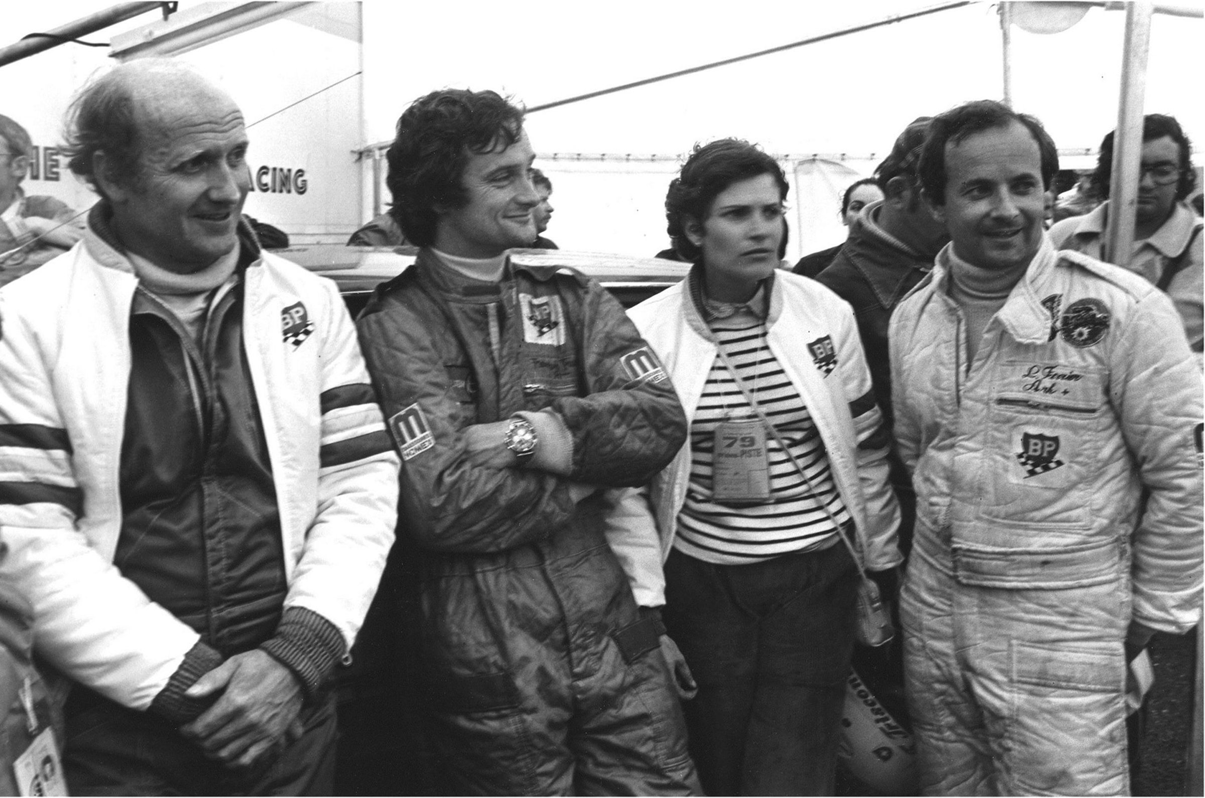 1979 年的利曼24小時耐力賽現場。左起分別為François Servanin、François Trisconi，最右邊則為Laurent Ferrier 
