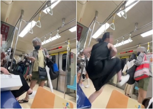 有學妹現身回應，透露踹人的年輕人是台大高材生，印象他是「優雅的小姐姐」，看了影片後也相當意外。（翻攝自Threads＠queen7_910）