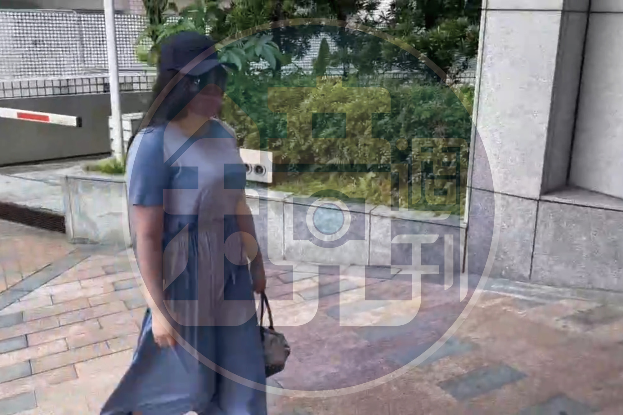 自稱替王文洋生兒子的宋女穿連身洋裝、戴帽子及墨鏡至法院作證，強調兒子是王文洋親骨肉。