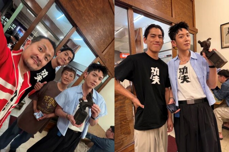 朱軒洋拍攝期間遭遇台中老家火災，從火場救出的金馬獎座外觀被燻黑。（翻攝自Threads）