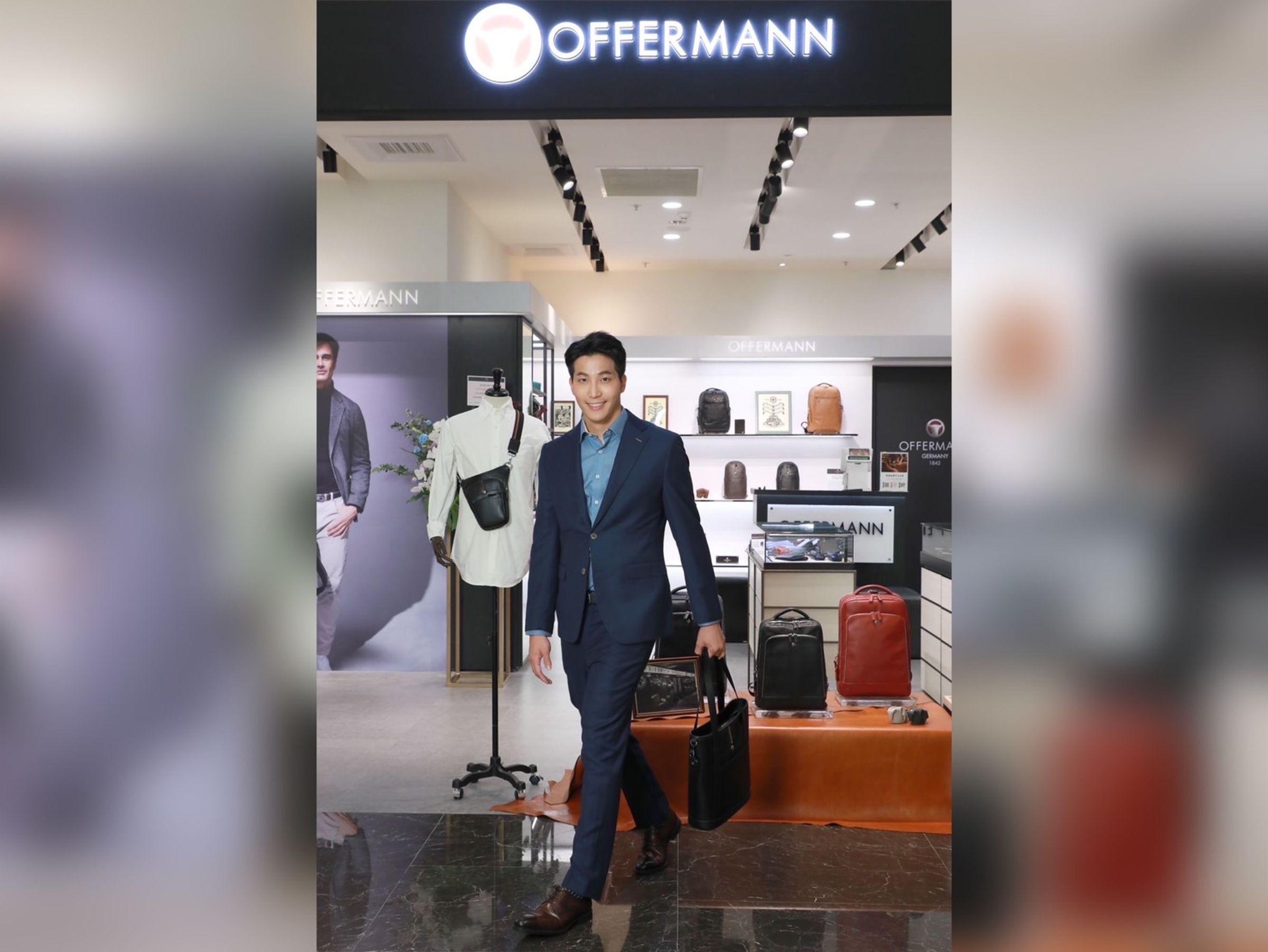 吳翔震帥氣模樣出席時尚活動。(Offermann提供)