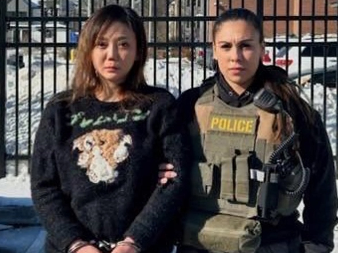 「太陽花女王」劉喬安在台犯下多起罪行逃至美國5年，近日在美國落網將遭遣返。（翻攝移民暨海關執法局）