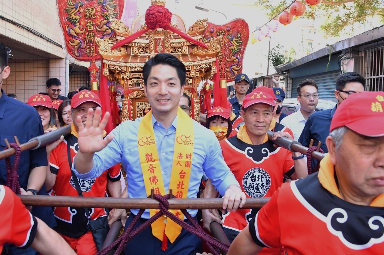 蔣萬安今也受邀出席活動,但並未對藍白合議題發表看法。(台北市政府提供)