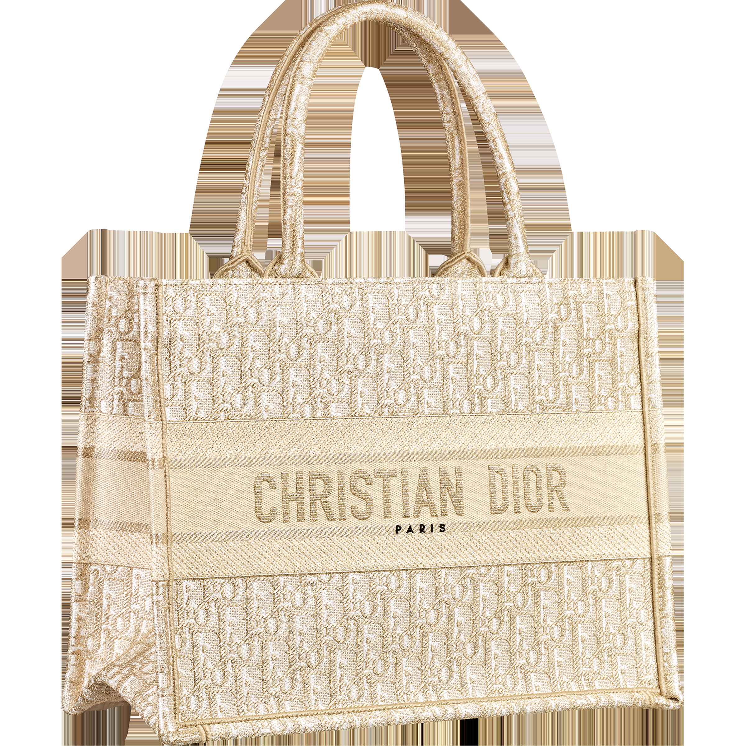 Dior Book Tote金絲線Oblique緹花中型提包。NT$110,000（迪奧提供）
