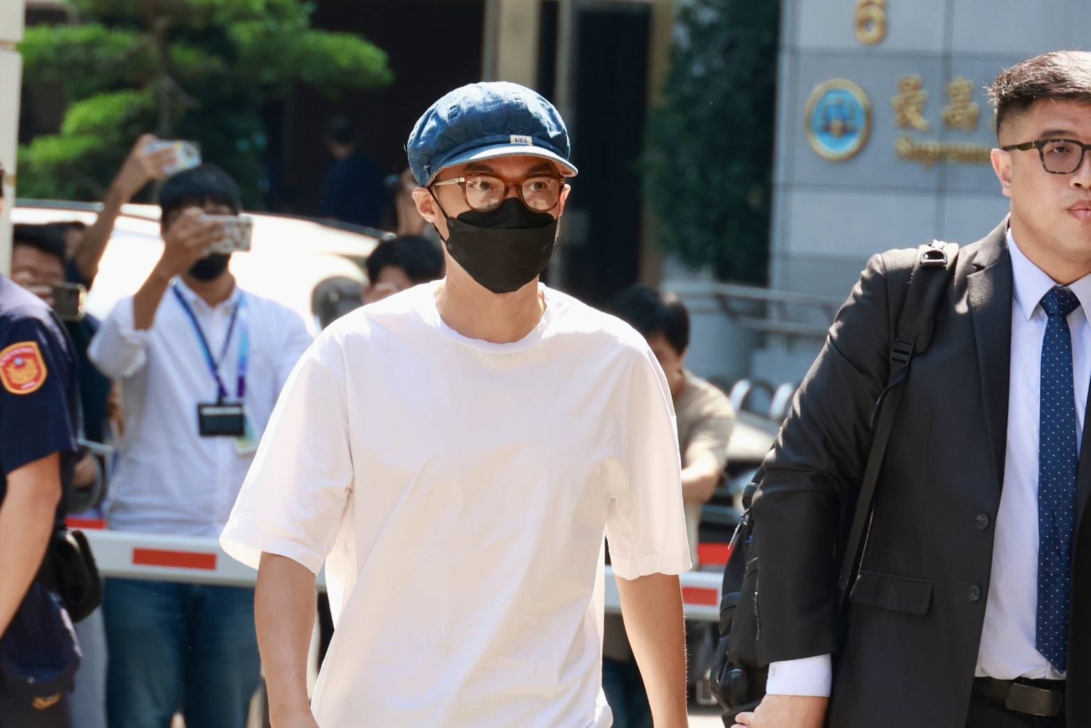 藝人李威（圖）捲入精舍命案，今日現身開庭。（鏡報林煒凱）