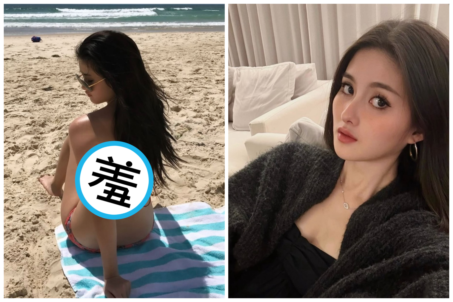 廖思惟近來分享十年前的舊照，穿上比基尼秀身材。（翻攝trinityliao IG）