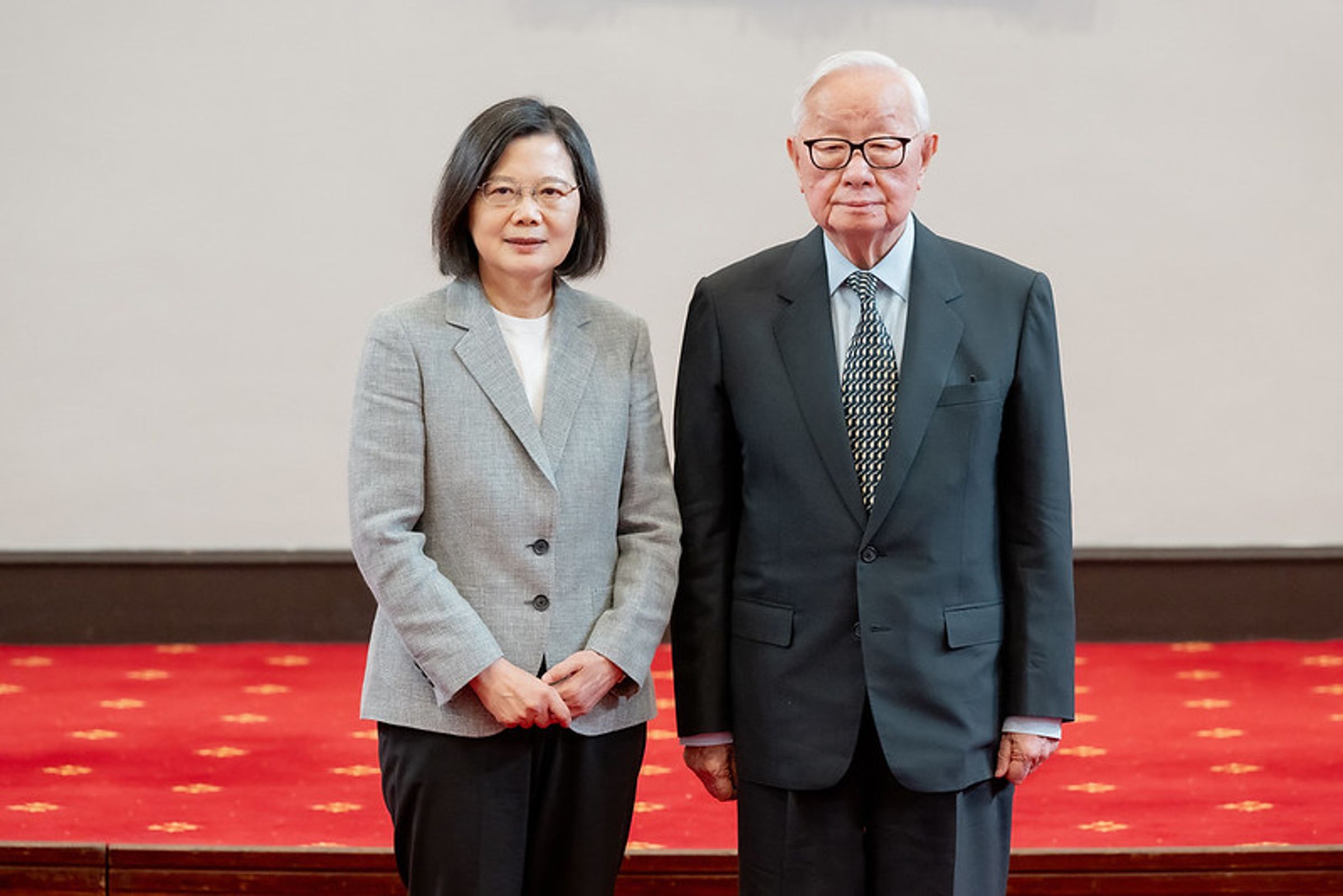 張忠謀代表總統蔡英文前往美國參與2023 APEC領袖會議。(總統府提供)