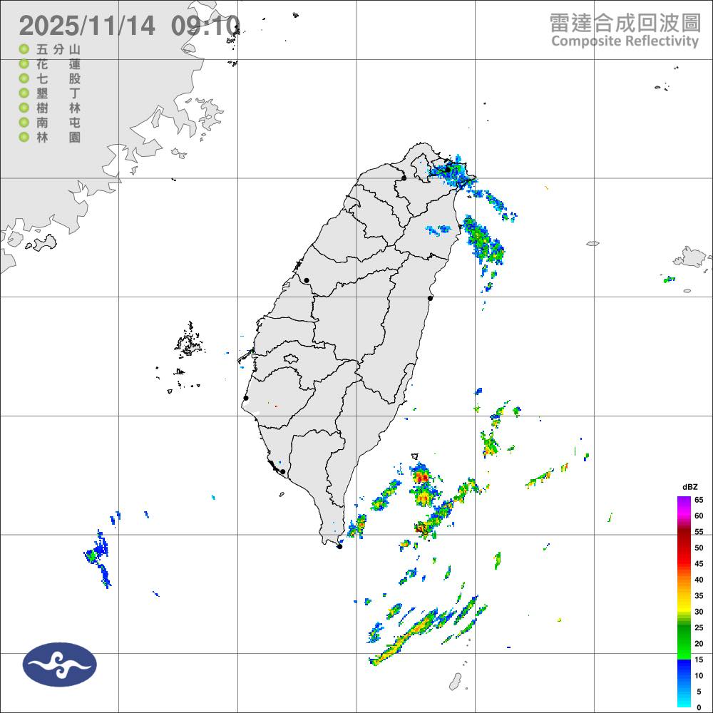 台灣回波「清空」圖曝光。(翻攝自氣象粉專「台灣颱風論壇|天氣特急」)
