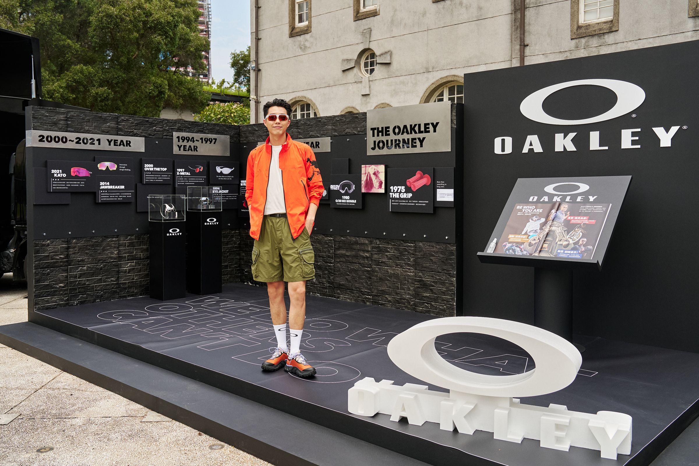 蔡凡熙今天為快閃限定的「Oakley備戰體驗場」活動現身。（Oakley提供）