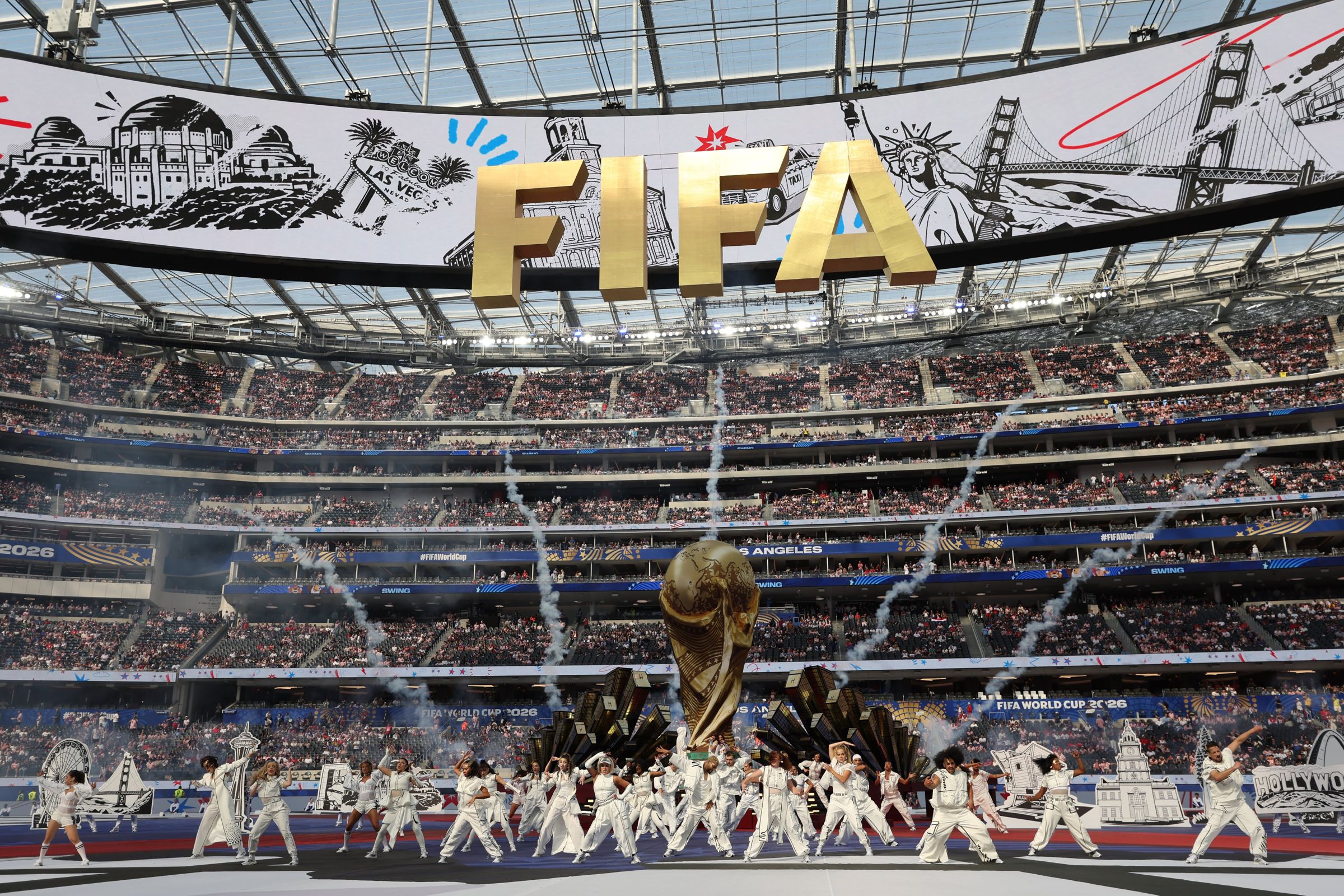 世界盃足球賽火熱開踢。（翻攝X@FIFAcom）